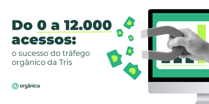 Do 0 a 12.000 acessos: o sucesso do tráfego orgânico da Tris