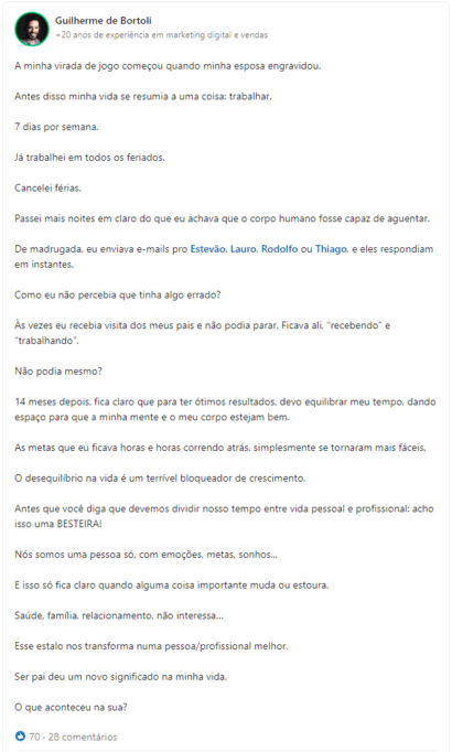 Exemplo de copy para Marketing Digital