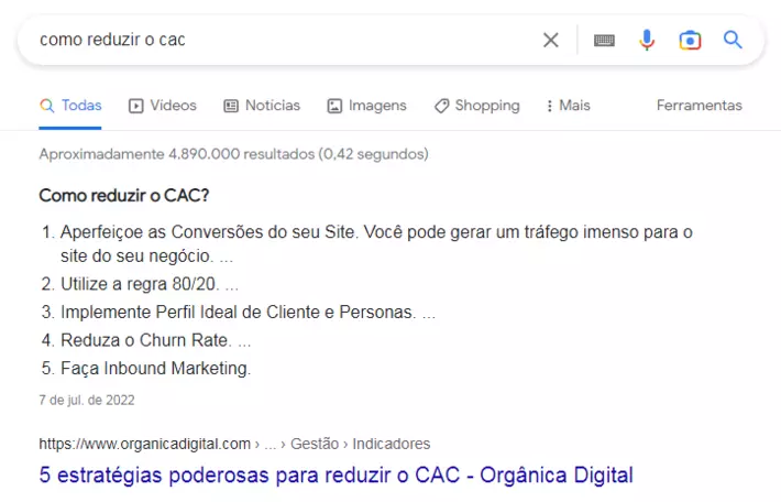 Busca Google: como reduzir o cac