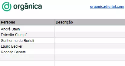Calendário de Conteúdo da Orgânica