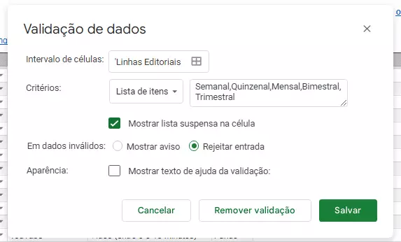 Calendário de Conteúdo da Orgânica