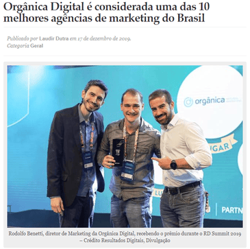 Orgânica Digital: uma das 10 melhores agências de Inbound Marketing do Brasil