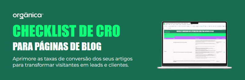 Planilha Checklist de CRO