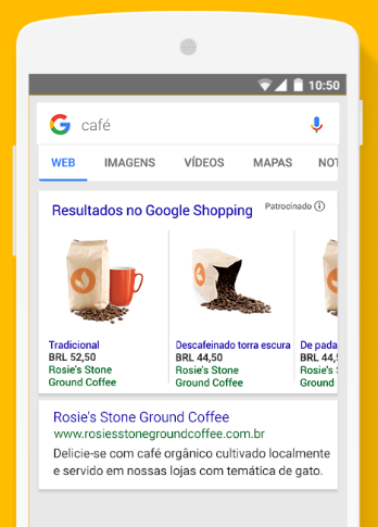 Anúncio no Google Shopping